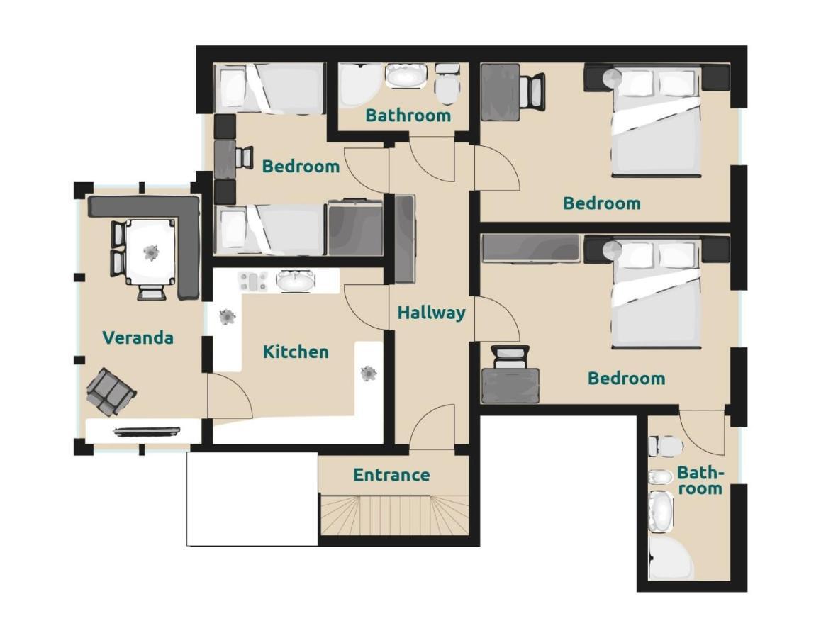 Villa Alpina Apartments Santa Cristina Val Gardena 外观 照片